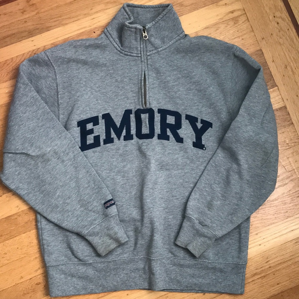 Emory university quarter zip pullover jacket